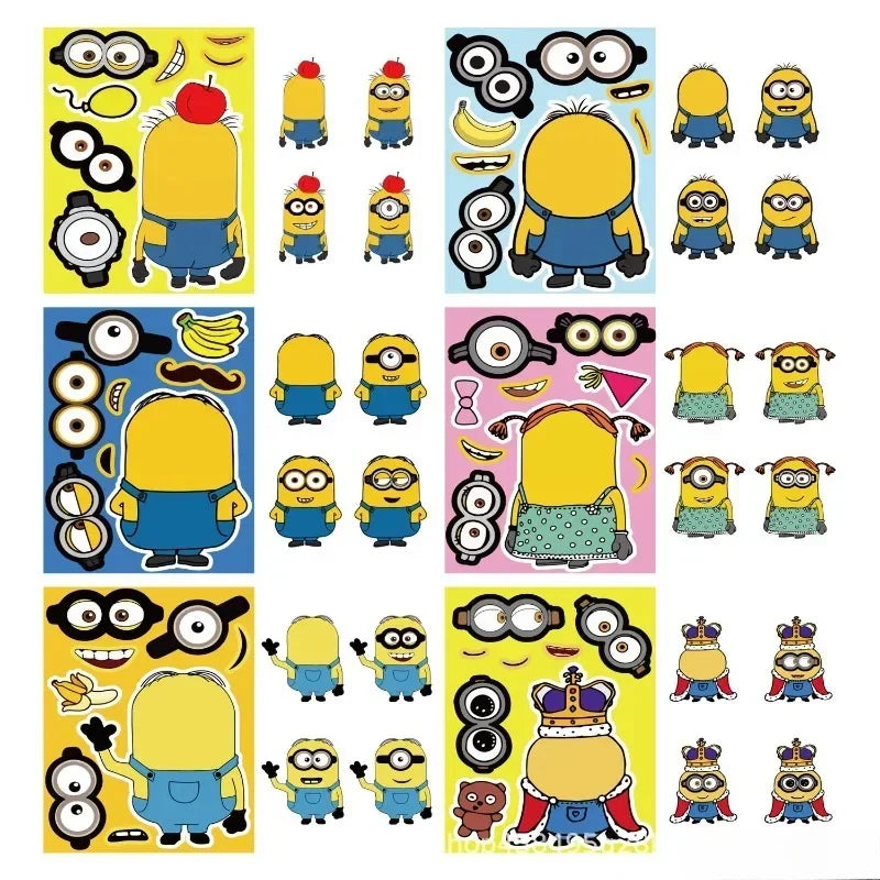 Minions Despicable Me Anime Character Cartoon Puzzle Stickers - Image 2