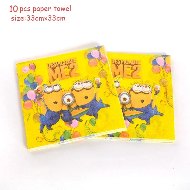 Miniso Minions Party Set – Disposable Cups, Plates & Straws - Image 20