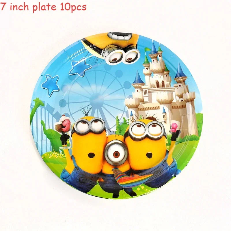Miniso Minions Party Set – Disposable Cups, Plates & Straws - Image 24