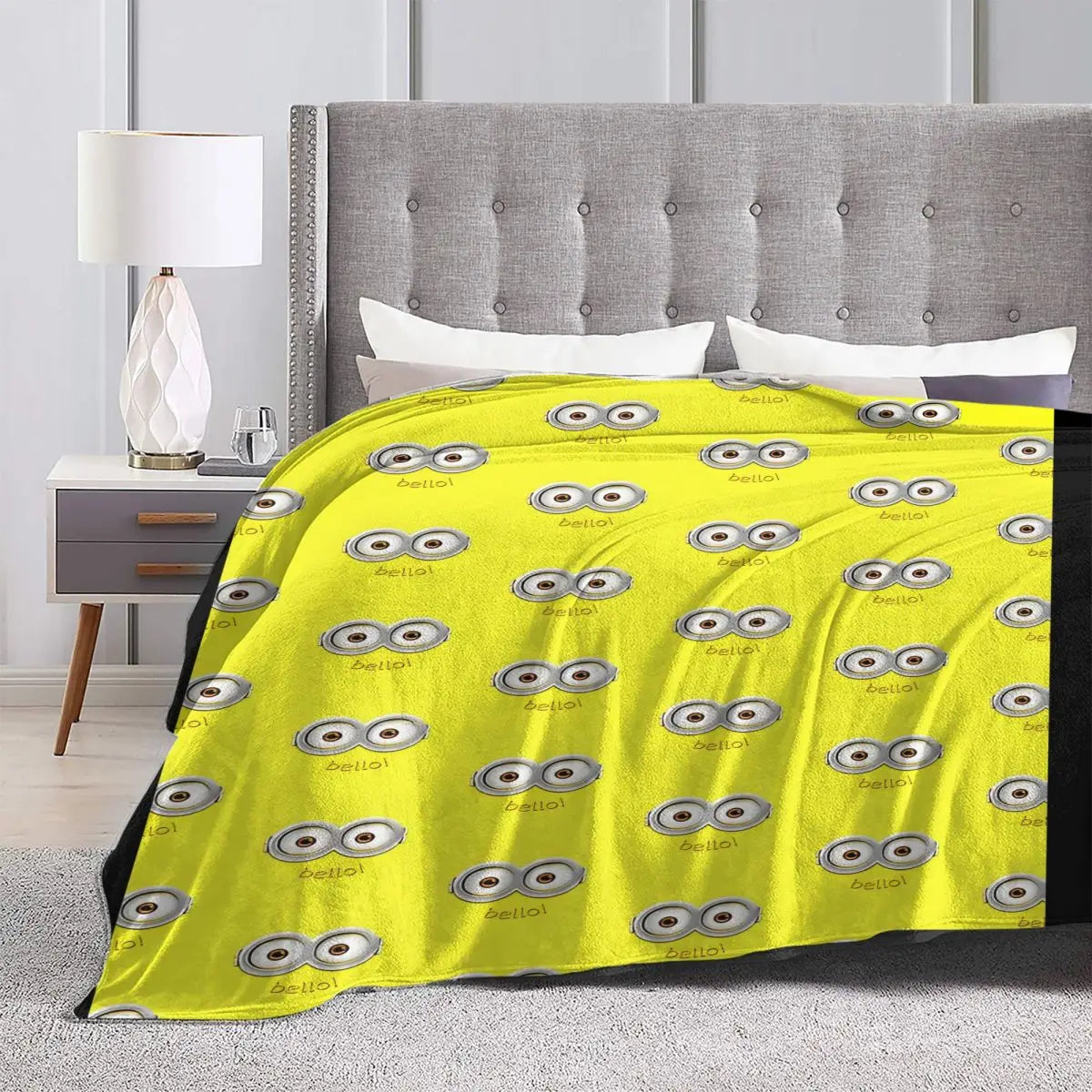 Bello! Minions Plush Blanket – Super Soft Flannel Throw for Travel & Home - Image 3