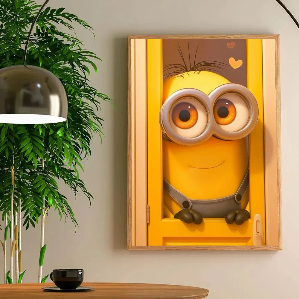 1pc Anime M-Minions Poster Self-Adhesive Art Sticker - Image 4