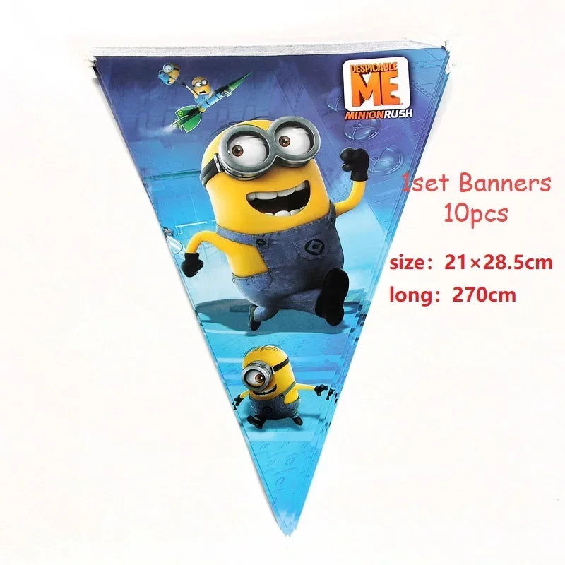 Miniso Minions Party Set – Disposable Cups, Plates & Straws - Image 17