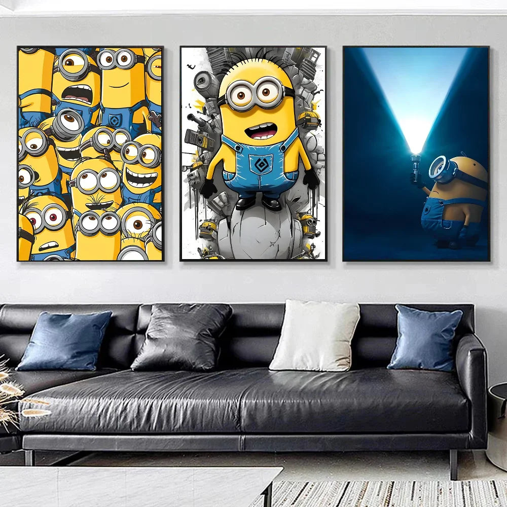 1pc Anime M-Minions Poster Self-Adhesive Art Sticker - Image 8
