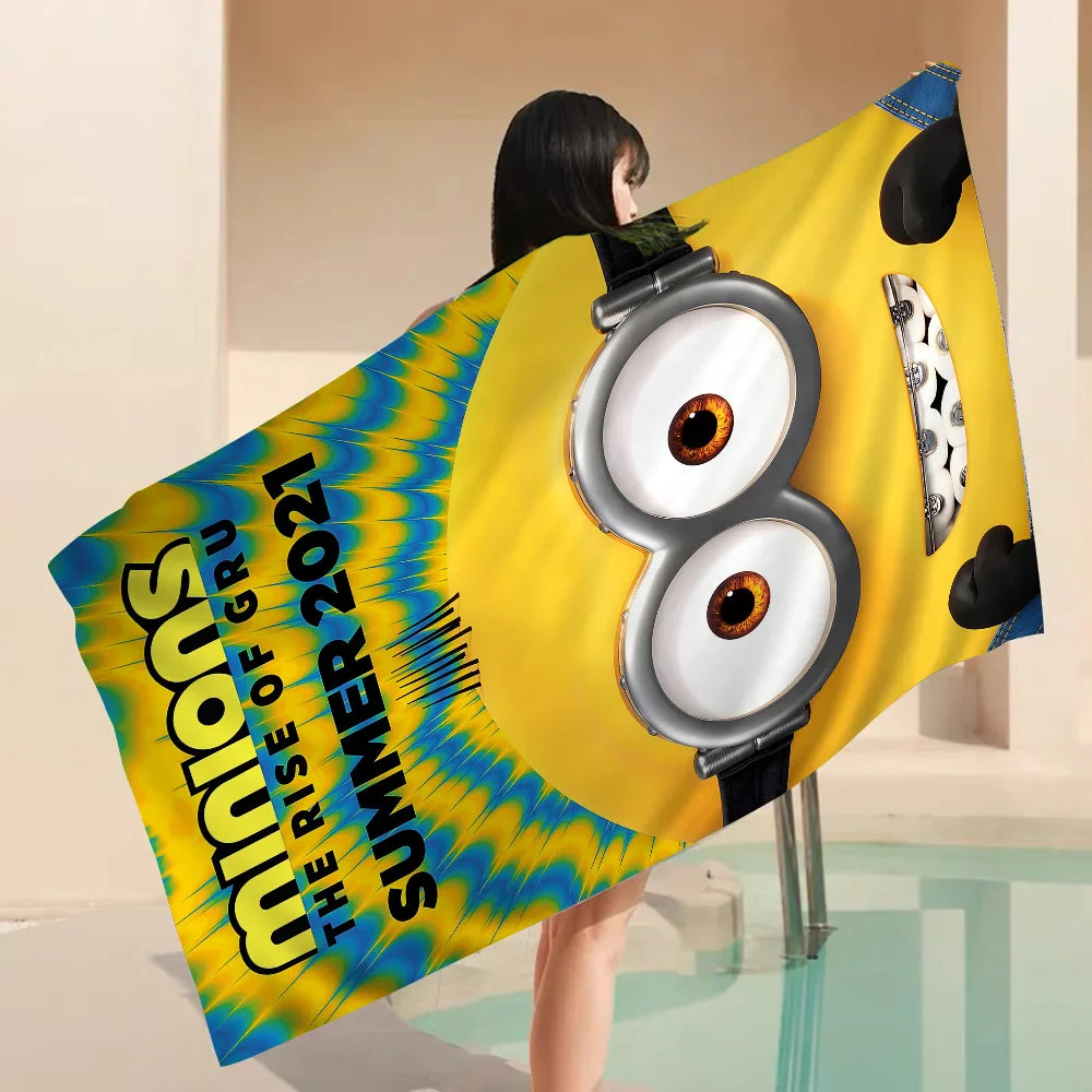 Cartoon Minions Microfiber Beach Towels - Quick Dry Towel - Image 17