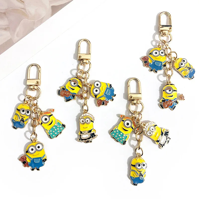 Minions Keychain Earphone Case Pendant