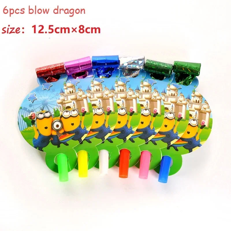 Miniso Minions Party Set – Disposable Cups, Plates & Straws - Image 2