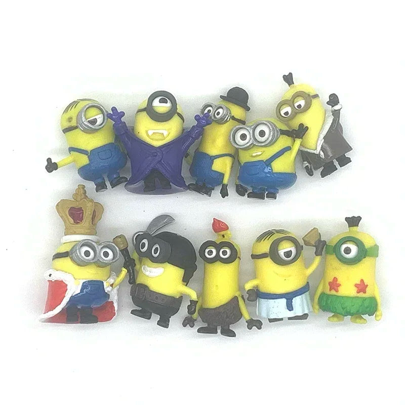 10Pcs/Set Kawaii Minions Figurines Toys - Image 2