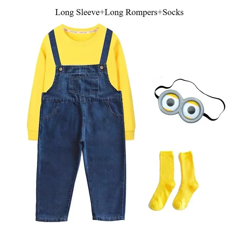 Minions Cosplay Onesie – Kids Funny Dress-Up Jumpsuit - Image 12