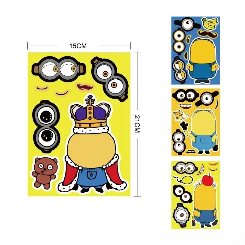 Minions Despicable Me Anime Character Cartoon Puzzle Stickers - Image 3