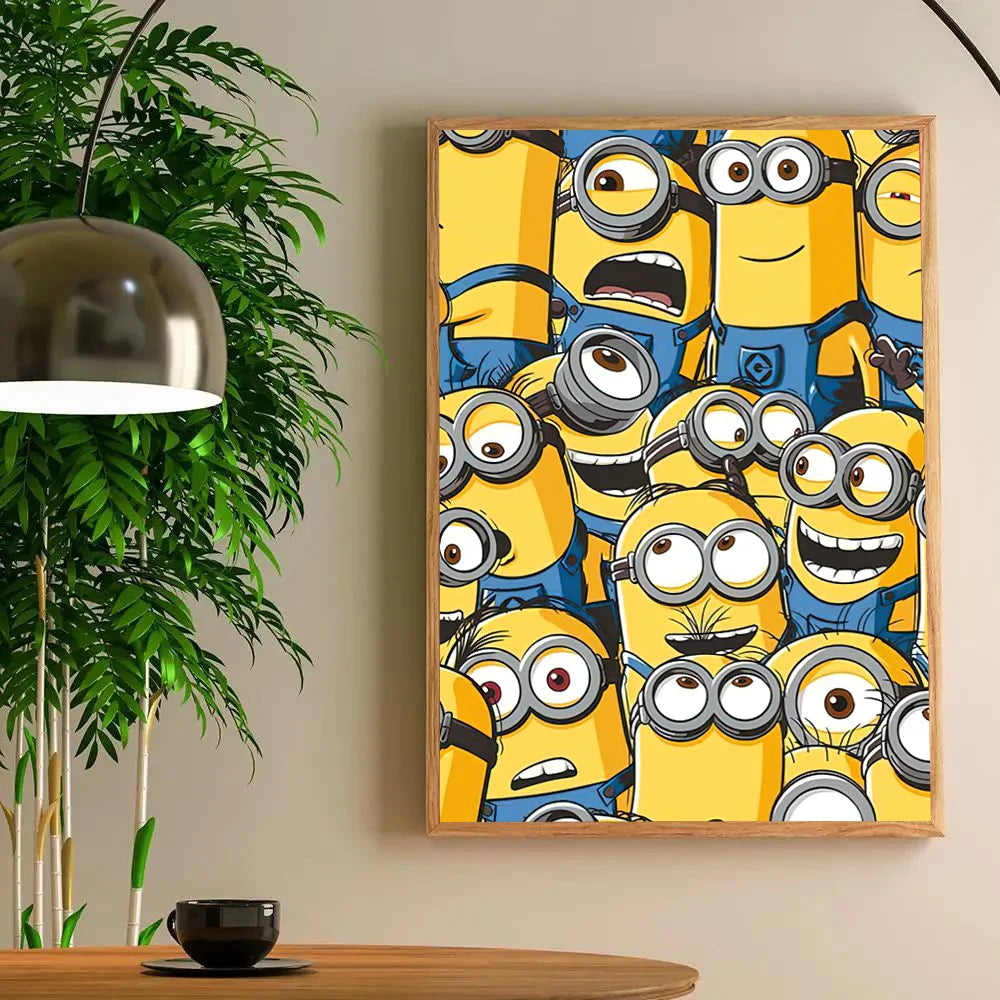 1pc Anime M-Minions Poster Self-Adhesive Art Sticker - Image 7
