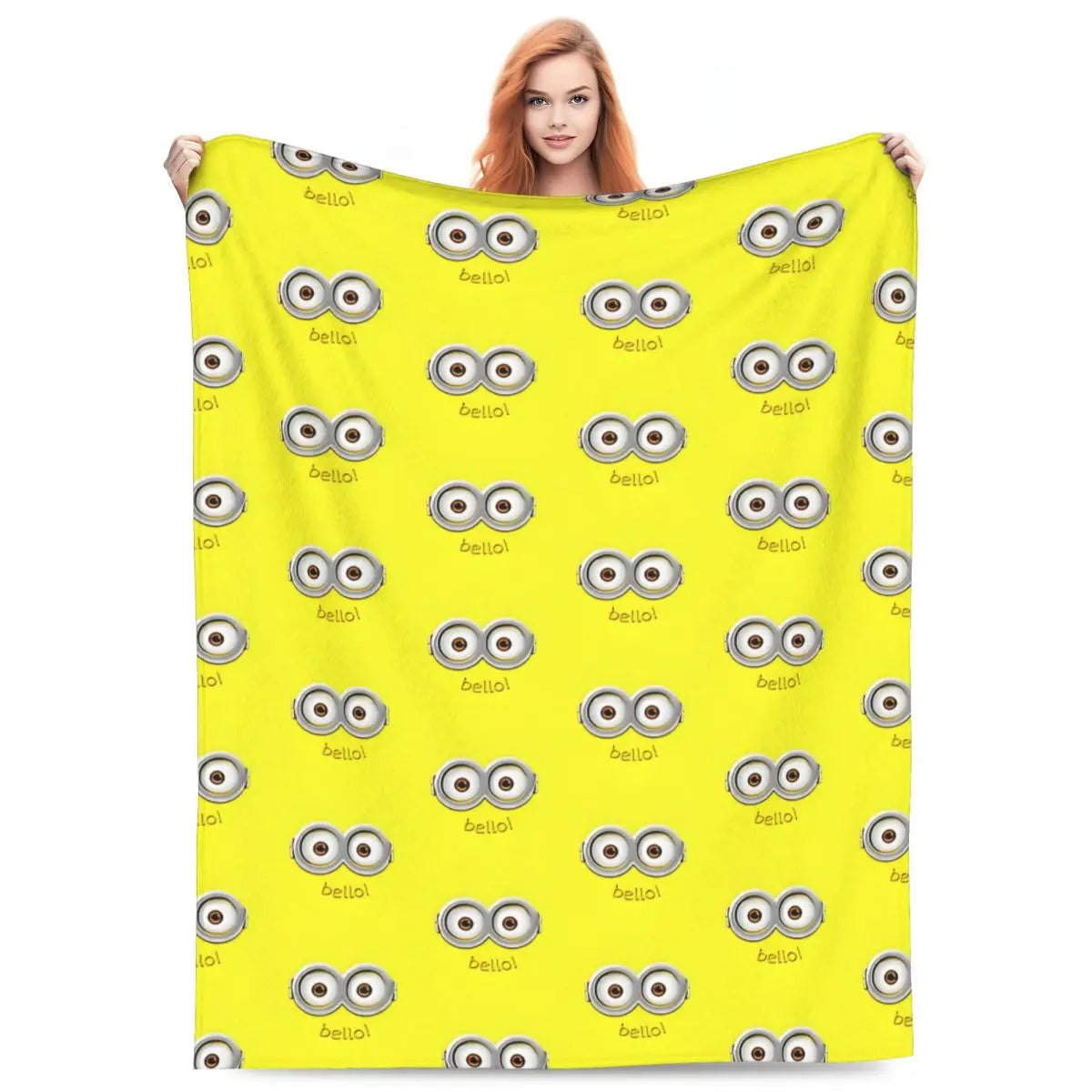 Bello! Minions Plush Blanket – Super Soft Flannel Throw for Travel & Home - Image 4