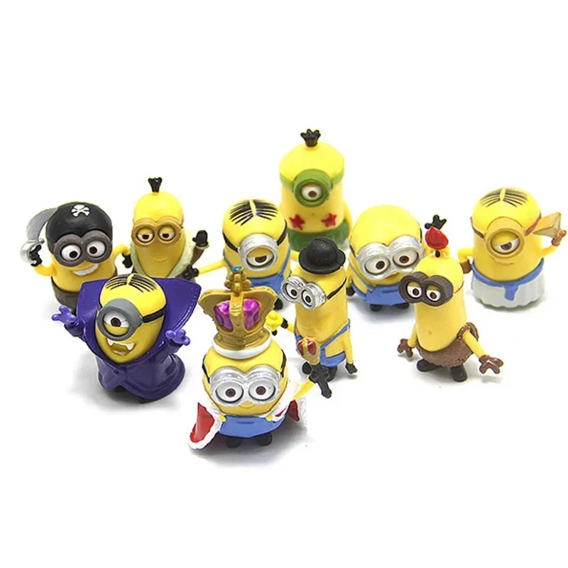 10Pcs/Set Kawaii Minions Figurines Toys - Image 3