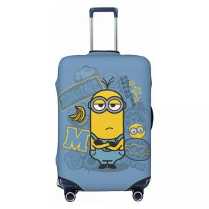 Custom Minions Luggage Cover – Washable Travel Suitcase Protector