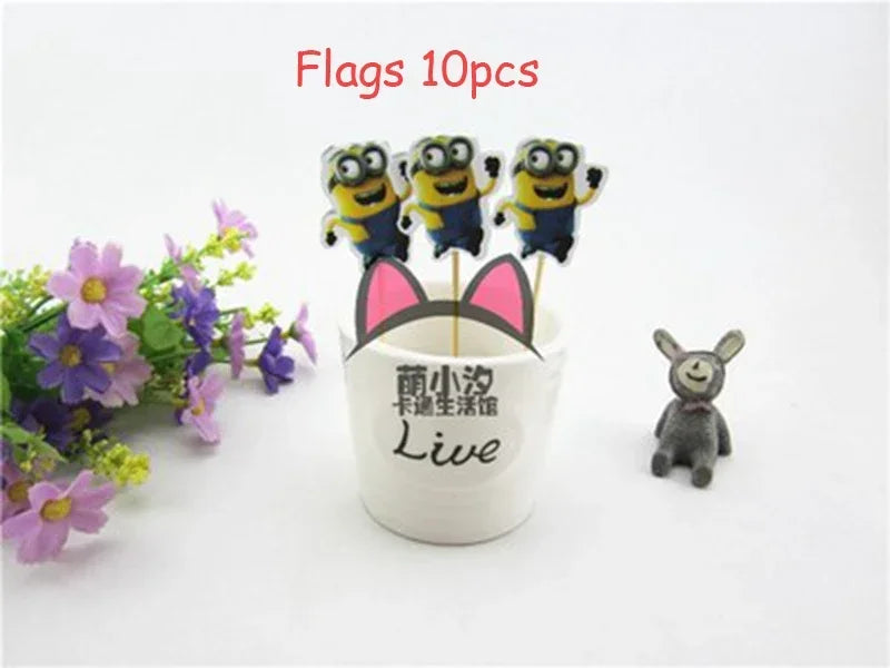 Miniso Minions Party Set – Disposable Cups, Plates & Straws - Image 18