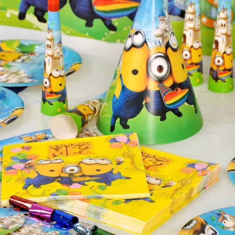 Miniso Minions Party Set – Disposable Cups, Plates & Straws - Image 12